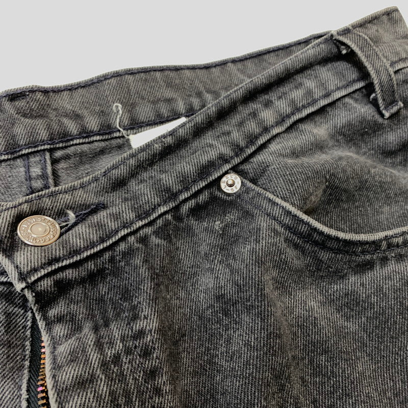 【現状渡し品】【メンズ】 LEVI'S リーバイス 550 RELAXED FIT TAPPERED LEG DENIM PANTS リラックス フィット テーパード デニムパンツ ボトムス ジーンズ オレンジタブ 156-260504-ko-18-tei サイズ：36 カラー：ブラック 万代Net店