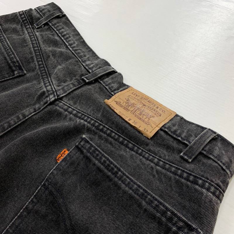 【現状渡し品】【メンズ】 LEVI'S リーバイス 550 RELAXED FIT TAPPERED LEG DENIM PANTS リラックス フィット テーパード デニムパンツ ボトムス ジーンズ オレンジタブ 156-260504-ko-18-tei サイズ：36 カラー：ブラック 万代Net店