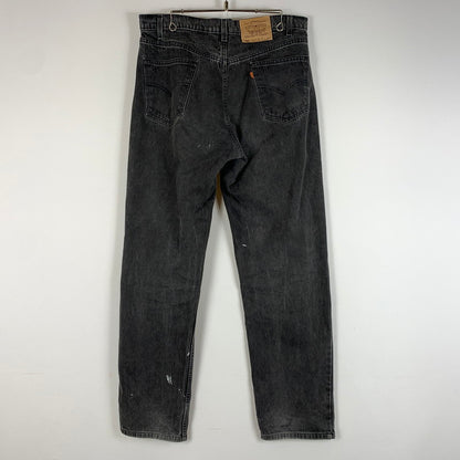 【現状渡し品】【メンズ】 LEVI'S リーバイス 550 RELAXED FIT TAPPERED LEG DENIM PANTS リラックス フィット テーパード デニムパンツ ボトムス ジーンズ オレンジタブ 156-260504-ko-18-tei サイズ：36 カラー：ブラック 万代Net店