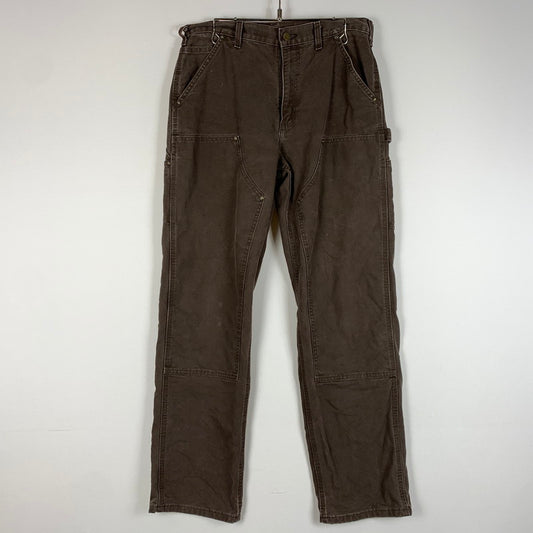 【中古品】【メンズ】 Carhartt カーハート DOUBLE KNEE PAINTER PANTS B136-DKB ダブル ニー ペインター パンツ ボトムス ワークパンツ 156-260504-ko-24-tei サイズ：32 カラー：ダークブラウン 万代Net店