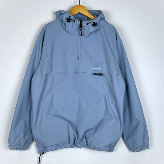 【中古品】【メンズ】 Carhartt WIP カーハート ワークインプログレス WINDBREAKER PULLOVER I030008 ウィンドブレーカー プルオーバー ジャケット ライトアウター 145-260502-yo-12-tei サイズ：M カラー：ライトブルー 万代Net店