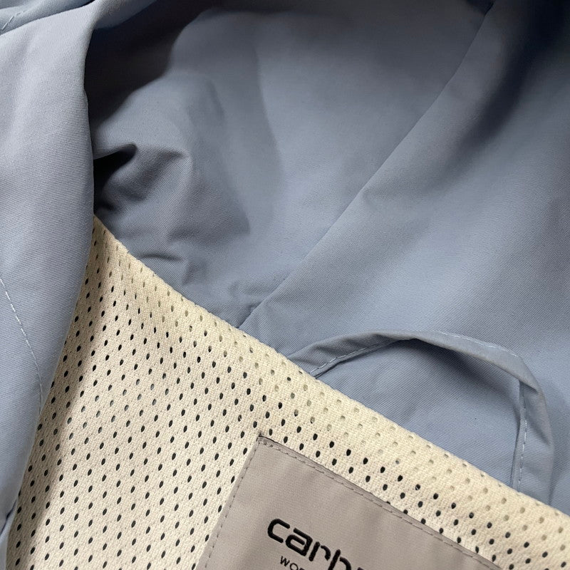 【中古品】【メンズ】 Carhartt WIP カーハート ワークインプログレス WINDBREAKER PULLOVER I030008 ウィンドブレーカー プルオーバー ジャケット ライトアウター 145-260502-yo-12-tei サイズ：M カラー：ライトブルー 万代Net店