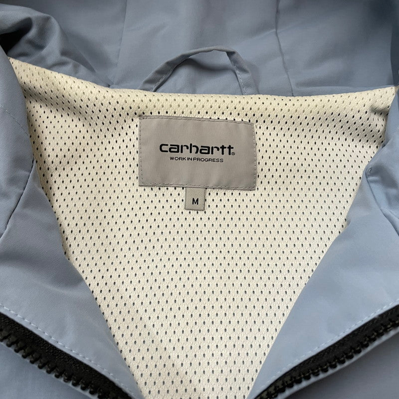【中古品】【メンズ】 Carhartt WIP カーハート ワークインプログレス WINDBREAKER PULLOVER I030008 ウィンドブレーカー プルオーバー ジャケット ライトアウター 145-260502-yo-12-tei サイズ：M カラー：ライトブルー 万代Net店