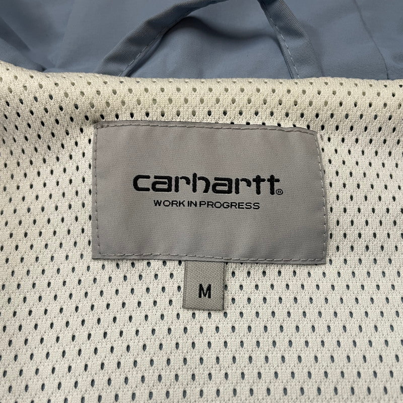 【中古品】【メンズ】 Carhartt WIP カーハート ワークインプログレス WINDBREAKER PULLOVER I030008 ウィンドブレーカー プルオーバー ジャケット ライトアウター 145-260502-yo-12-tei サイズ：M カラー：ライトブルー 万代Net店