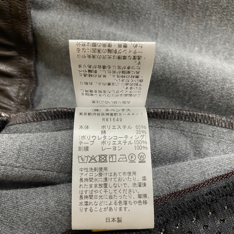 【中古品】【メンズ】 Needles ニードルス × NUBIAN ヌビアン 別注 コラボ TRACK JACKET "SYNTHETIC LEATHER" RW1649 トラックジャケット シンセティックレザー ライトアウター 140-260502-yo-13-tei サイズ：M カラー：ダークブラウン 万代Net店