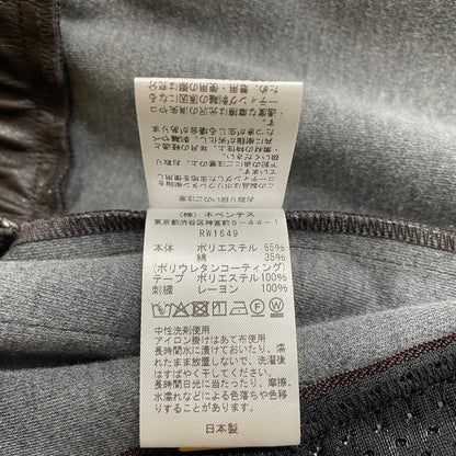 【中古品】【メンズ】 Needles ニードルス × NUBIAN ヌビアン 別注 コラボ TRACK JACKET "SYNTHETIC LEATHER" RW1649 トラックジャケット シンセティックレザー ライトアウター 140-260502-yo-13-tei サイズ：M カラー：ダークブラウン 万代Net店