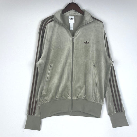 【中古品】【メンズ】 adidas アディダス FIREBIRD VELOUR TRACK TOP KD9377 ファイヤーバード ベロア トラックトップ トラックジャケット ライトアウター 148-260502-yo-14-tei サイズ：M カラー：Clay 万代Net店