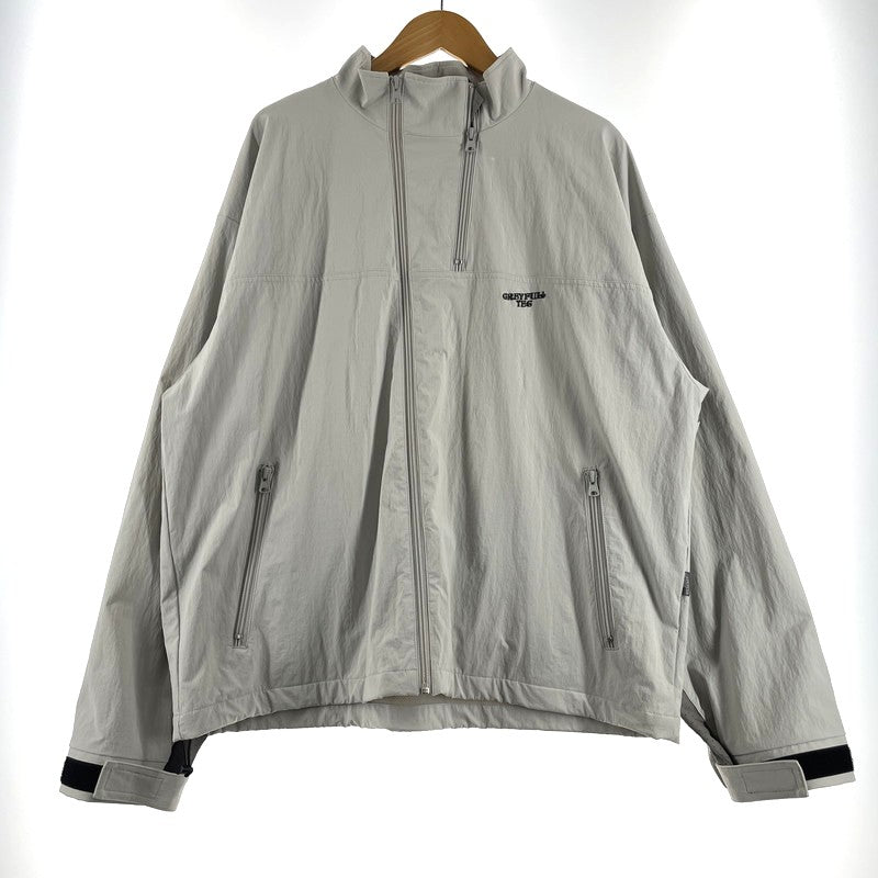 【中古品】【メンズ】 417EDIFICE フォーワンセブン エディフィス GREYFULLREG PUNCHING PANEL NYLON BLOUSON 25-011-312-1001-1-0 グレーフルテック パンチングパネル ナイロンブルゾン ライトアウター 147-260806-yo-19-tei サイズ：L カラー：グレー 万代Net店