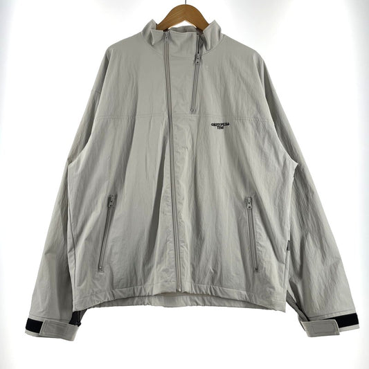 【中古品】【メンズ】 417EDIFICE フォーワンセブン エディフィス GREYFULLREG PUNCHING PANEL NYLON BLOUSON 25-011-312-1001-1-0 グレーフルテック パンチングパネル ナイロンブルゾン ライトアウター 147-260806-yo-19-tei サイズ：L カラー：グレー 万代Net店