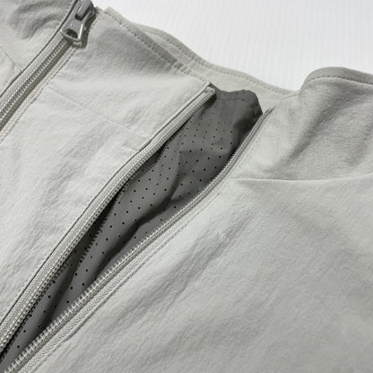【中古品】【メンズ】 417EDIFICE フォーワンセブン エディフィス GREYFULLREG PUNCHING PANEL NYLON BLOUSON 25-011-312-1001-1-0 グレーフルテック パンチングパネル ナイロンブルゾン ライトアウター 147-260806-yo-19-tei サイズ：L カラー：グレー 万代Net店