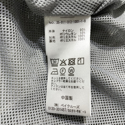 【中古品】【メンズ】 417EDIFICE フォーワンセブン エディフィス GREYFULLREG PUNCHING PANEL NYLON BLOUSON 25-011-312-1001-1-0 グレーフルテック パンチングパネル ナイロンブルゾン ライトアウター 147-260806-yo-19-tei サイズ：L カラー：グレー 万代Net店