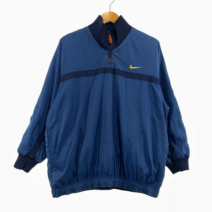 【中古品】【メンズ】 NIKE ナイキ REVERSIBLE HALF ZIP JACKET リバーシブル ハーフジップ ジャケット ライトアウター 148-260826-yo-04-teih サイズ：M カラー：ネイビー/オレンジ 万代Net店