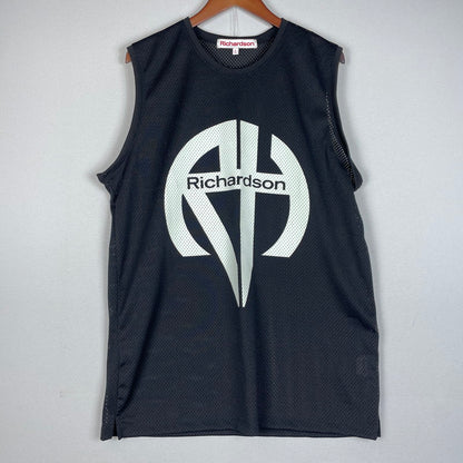 【中古品】【メンズ】 RICHARDSON リチャードソン MESH TANK RIM-10520 メッシュ タンクトップ トップス 141-260623-yo-03-tei サイズ：L カラー：ブラック 万代Net店