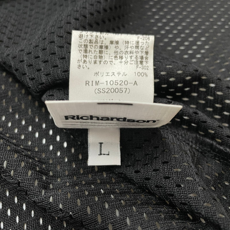【中古品】【メンズ】 RICHARDSON リチャードソン MESH TANK RIM-10520 メッシュ タンクトップ トップス 141-260623-yo-03-tei サイズ：L カラー：ブラック 万代Net店