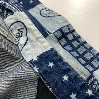 【中古品】【メンズ】 VANSON バンソン EMBROIDERED S/S DENIM SHIRT エンブロイド ショートスリーブ デニム シャツ 半袖 トップス 刺繍 ボタンダウン 145-260626-ko-16-tei サイズ：XL カラー：インディゴ 万代Net店