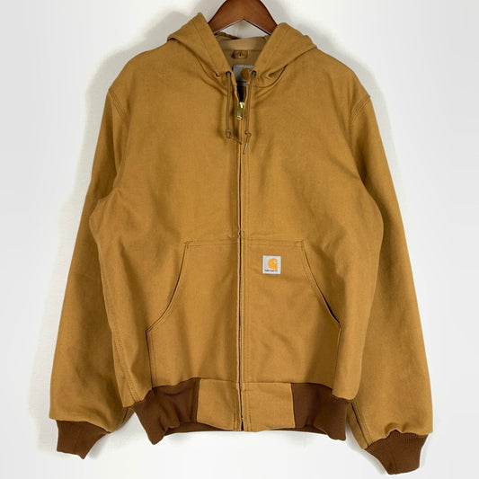 【中古品】【メンズ】 Carhartt カーハート DUCK ACTIVE JACKET J131-BRN ダック アクティブ ジャケット アウター サーマル裏地 145-260504-ko-13-tei サイズ：S カラー：ブラウン 万代Net店