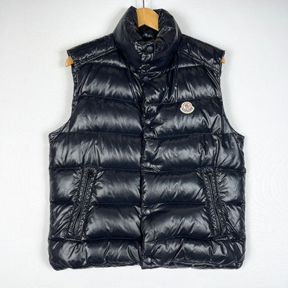 【中古品】【メンズ】 MONCLER モンクレール TIB GILET G32-003 ティブ ジレ ライトアウター ダウンベスト 141-260507-ks-03-tei サイズ：1　※アニメタグ欠品 カラー：ブラック 万代Net店