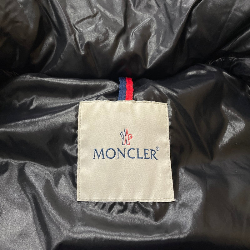 【中古品】【メンズ】 MONCLER モンクレール TIB GILET G32-003 ティブ ジレ ライトアウター ダウンベスト 141-260507-ks-03-tei サイズ：1　※アニメタグ欠品 カラー：ブラック 万代Net店
