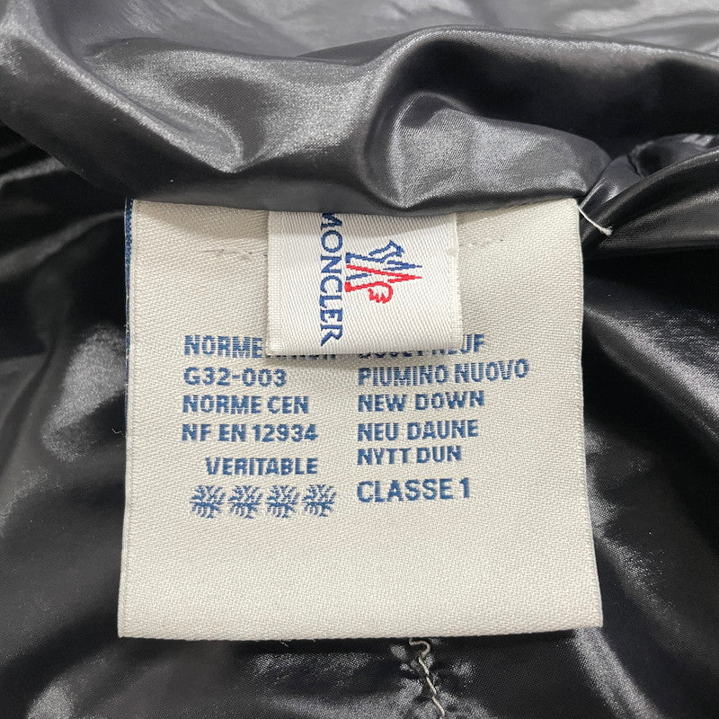 【中古品】【メンズ】 MONCLER モンクレール TIB GILET G32-003 ティブ ジレ ライトアウター ダウンベスト 141-260507-ks-03-tei サイズ：1　※アニメタグ欠品 カラー：ブラック 万代Net店