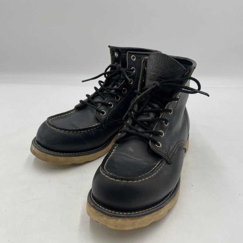 【中古品】【メンズ】 RED WING レッドウィング 90's IRISHSETTER BLACKCHROME MOC TOE 8130 90年代 アイリッシュセッター ブラックローム モックトゥ ブーツ 靴 シューズ 164-260604-yo-10-tei サイズ：27cm カラー：ブラック 万代Net店
