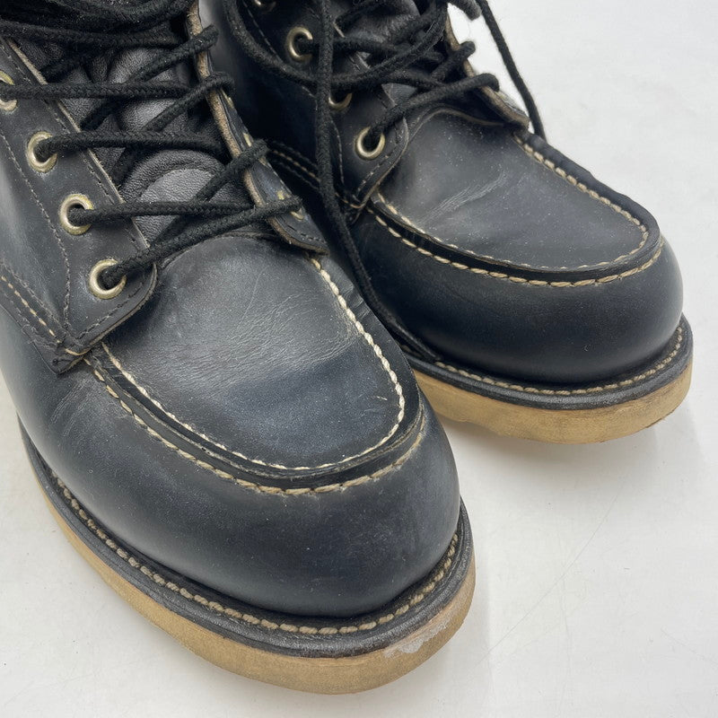 【中古品】【メンズ】 RED WING レッドウィング 90's IRISHSETTER BLACKCHROME MOC TOE 8130 90年代 アイリッシュセッター ブラックローム モックトゥ ブーツ 靴 シューズ 164-260604-yo-10-tei サイズ：27cm カラー：ブラック 万代Net店