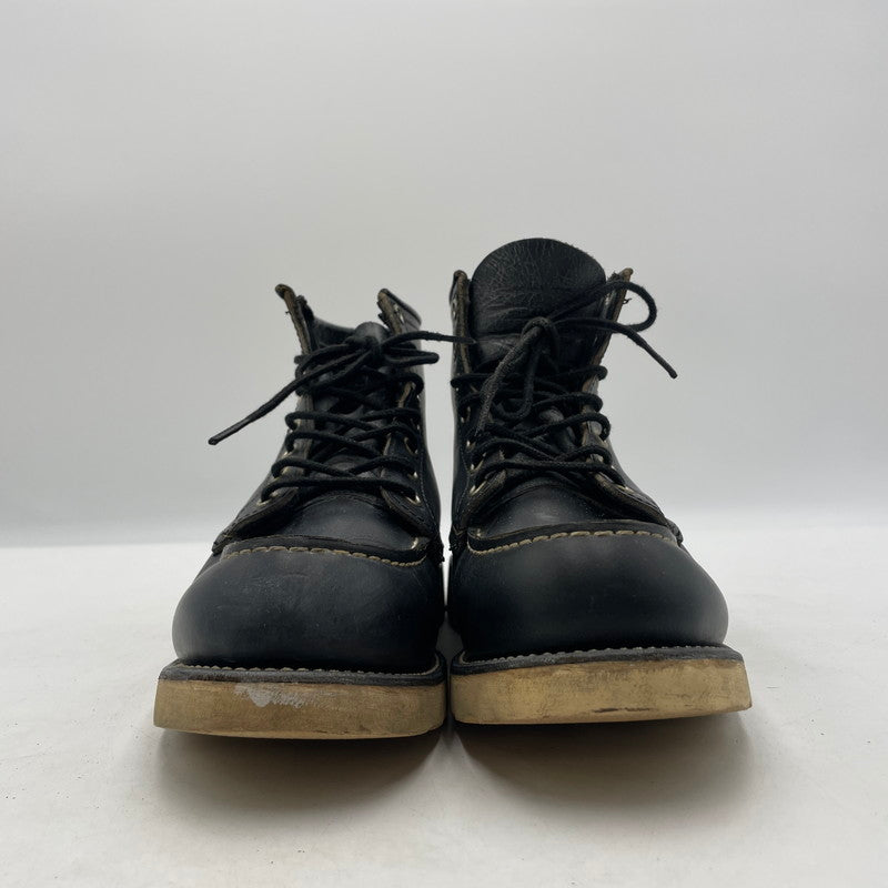 【中古品】【メンズ】 RED WING レッドウィング 90's IRISHSETTER BLACKCHROME MOC TOE 8130 90年代 アイリッシュセッター ブラックローム モックトゥ ブーツ 靴 シューズ 164-260604-yo-10-tei サイズ：27cm カラー：ブラック 万代Net店