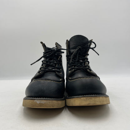 【中古品】【メンズ】 RED WING レッドウィング 90's IRISHSETTER BLACKCHROME MOC TOE 8130 90年代 アイリッシュセッター ブラックローム モックトゥ ブーツ 靴 シューズ 164-260604-yo-10-tei サイズ：27cm カラー：ブラック 万代Net店