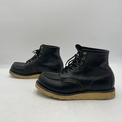 【中古品】【メンズ】 RED WING レッドウィング 90's IRISHSETTER BLACKCHROME MOC TOE 8130 90年代 アイリッシュセッター ブラックローム モックトゥ ブーツ 靴 シューズ 164-260604-yo-10-tei サイズ：27cm カラー：ブラック 万代Net店