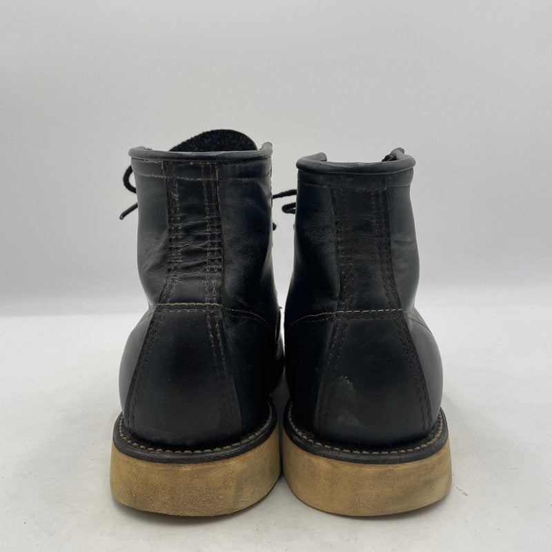【中古品】【メンズ】 RED WING レッドウィング 90's IRISHSETTER BLACKCHROME MOC TOE 8130 90年代 アイリッシュセッター ブラックローム モックトゥ ブーツ 靴 シューズ 164-260604-yo-10-tei サイズ：27cm カラー：ブラック 万代Net店
