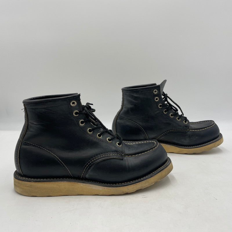 【中古品】【メンズ】 RED WING レッドウィング 90's IRISHSETTER BLACKCHROME MOC TOE 8130 90年代 アイリッシュセッター ブラックローム モックトゥ ブーツ 靴 シューズ 164-260604-yo-10-tei サイズ：27cm カラー：ブラック 万代Net店