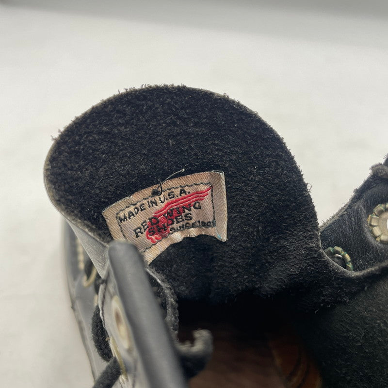 【中古品】【メンズ】 RED WING レッドウィング 90's IRISHSETTER BLACKCHROME MOC TOE 8130 90年代 アイリッシュセッター ブラックローム モックトゥ ブーツ 靴 シューズ 164-260604-yo-10-tei サイズ：27cm カラー：ブラック 万代Net店