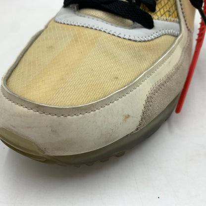 【現状渡し品】【メンズ】 NIKE ナイキ × OFF-WHITE オフホワイト 別注 コラボ THE TEN AIR MAX 90 AA7293-100 エアマックス90 スニーカー 靴 160-260618-ko-13-tei サイズ：28cm カラー：ベージュ 万代Net店
