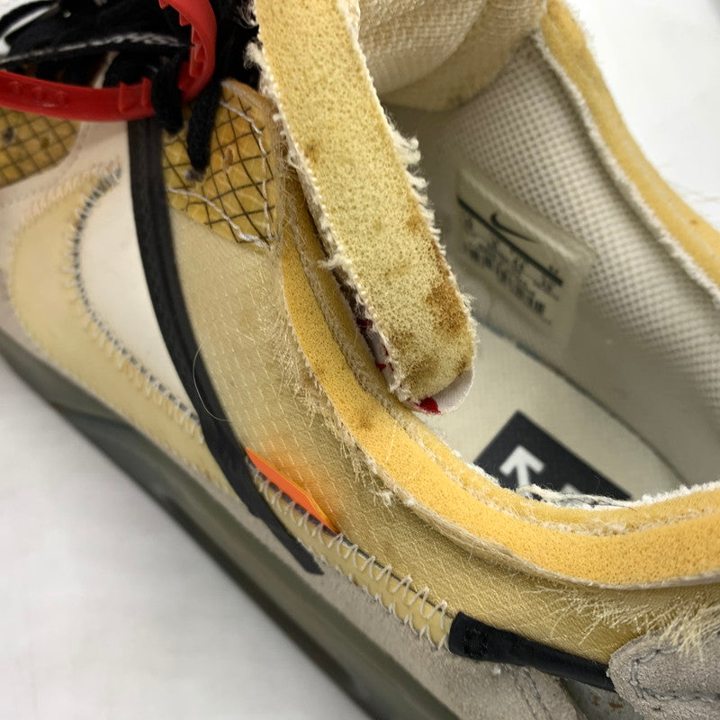 【現状渡し品】【メンズ】 NIKE ナイキ × OFF-WHITE オフホワイト 別注 コラボ THE TEN AIR MAX 90 AA7293-100 エアマックス90 スニーカー 靴 160-260618-ko-13-tei サイズ：28cm カラー：ベージュ 万代Net店