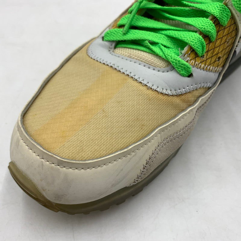 【現状渡し品】【メンズ】 NIKE ナイキ × OFF-WHITE オフホワイト 別注 コラボ THE TEN AIR MAX 90 AA7293-100 エアマックス90 スニーカー 靴 160-260618-ko-13-tei サイズ：28cm カラー：ベージュ 万代Net店