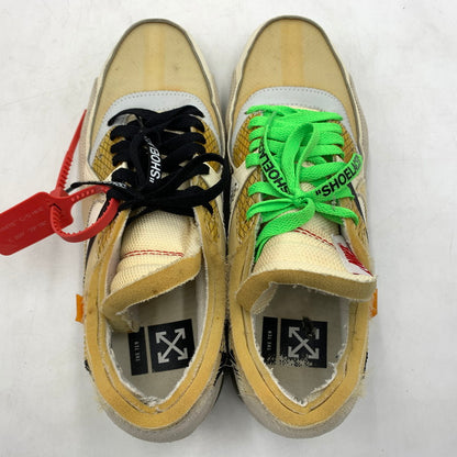 【現状渡し品】【メンズ】 NIKE ナイキ × OFF-WHITE オフホワイト 別注 コラボ THE TEN AIR MAX 90 AA7293-100 エアマックス90 スニーカー 靴 160-260618-ko-13-tei サイズ：28cm カラー：ベージュ 万代Net店
