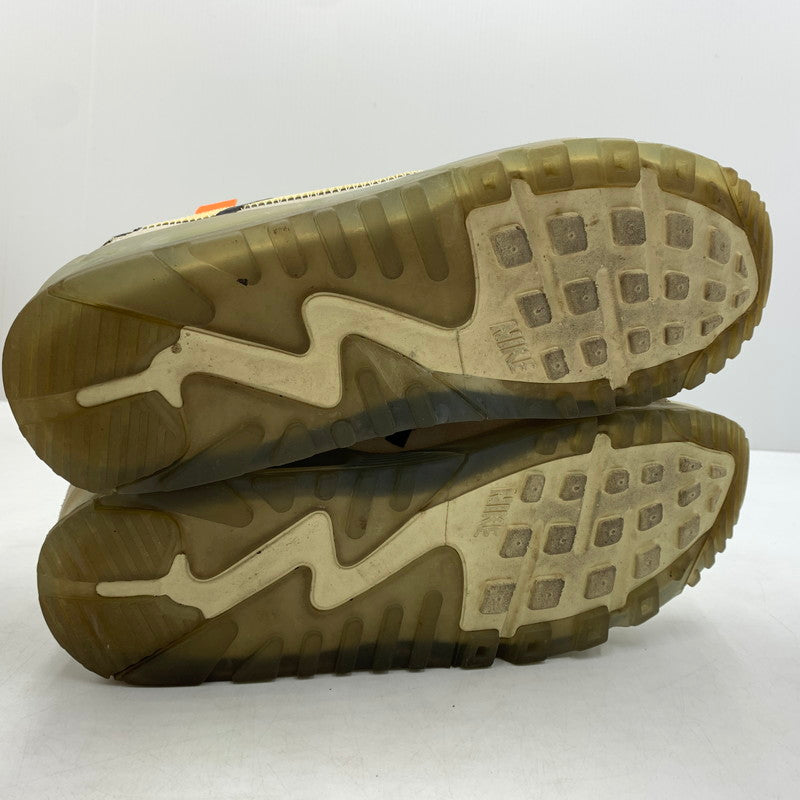 【現状渡し品】【メンズ】 NIKE ナイキ × OFF-WHITE オフホワイト 別注 コラボ THE TEN AIR MAX 90 AA7293-100 エアマックス90 スニーカー 靴 160-260618-ko-13-tei サイズ：28cm カラー：ベージュ 万代Net店