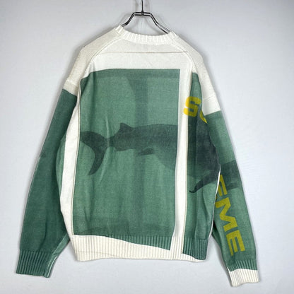 【中古品】【メンズ】 SUPREME シュプリーム 25SS DAMIEN HIRST SWEATER ダミアン・ハースト セーター 長袖 トップス ニット 149-260506-yo-07-tei サイズ：M カラー：グリーン 万代Net店