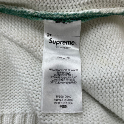 【中古品】【メンズ】 SUPREME シュプリーム 25SS DAMIEN HIRST SWEATER ダミアン・ハースト セーター 長袖 トップス ニット 149-260506-yo-07-tei サイズ：M カラー：グリーン 万代Net店
