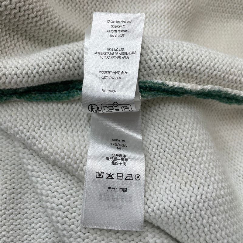 【中古品】【メンズ】 SUPREME シュプリーム 25SS DAMIEN HIRST SWEATER ダミアン・ハースト セーター 長袖 トップス ニット 149-260506-yo-07-tei サイズ：M カラー：グリーン 万代Net店