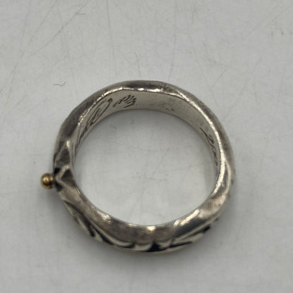 【中古品】【メンズ】 BIGHAND ビッグハンド SUN付き アラベスクリング アクセサリー 刻印 2005 No8132 191-260511-ks-15-tei サイズ：14 カラー：シルバー 14号 万代Net店
