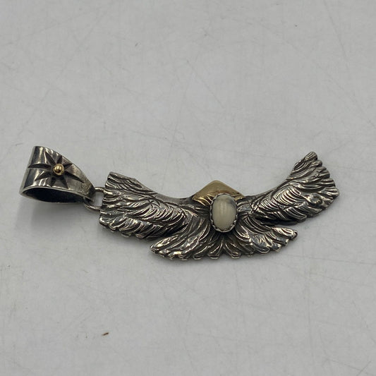 【中古品】【メンズ】 BIGHAND ビッグハンド 頭金イーグルトップ アクセサリー ペンダントトップ 刻印 2009 No4222 191-260511-ks-16-tei カラー：シルバー 万代Net店