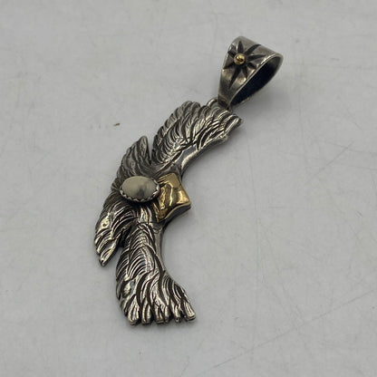 【中古品】【メンズ】 BIGHAND ビッグハンド 頭金イーグルトップ アクセサリー ペンダントトップ 刻印 2009 No4222 191-260511-ks-16-tei カラー：シルバー 万代Net店