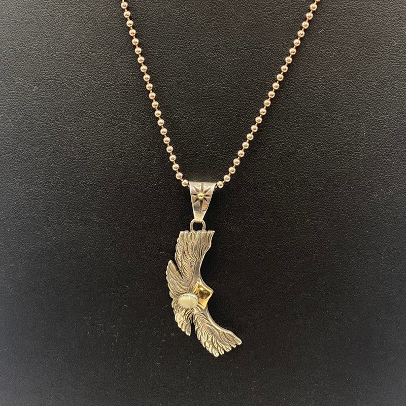【中古品】【メンズ】 BIGHAND ビッグハンド 頭金イーグルトップ アクセサリー ペンダントトップ 刻印 2009 No4222 191-260511-ks-16-tei カラー：シルバー 万代Net店