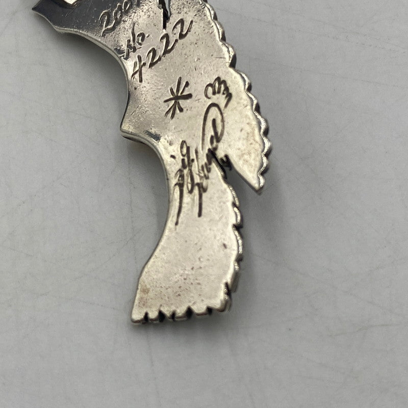 【中古品】【メンズ】 BIGHAND ビッグハンド 頭金イーグルトップ アクセサリー ペンダントトップ 刻印 2009 No4222 191-260511-ks-16-tei カラー：シルバー 万代Net店