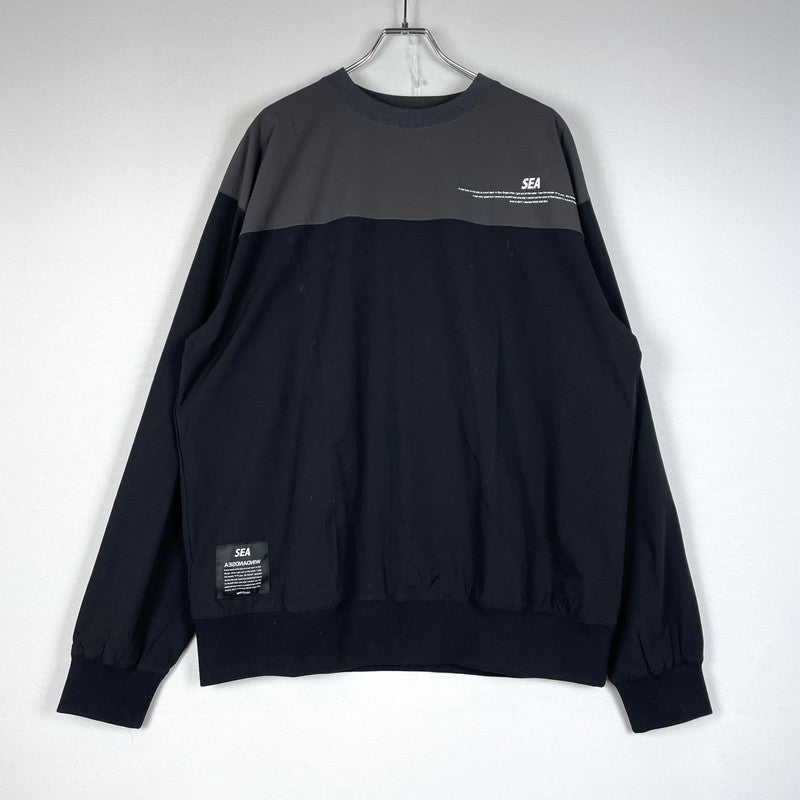【中古品】【メンズ】 WINDANDSEA ウィンダンシー 22AW SWITCH TECH CREW NECK WDS-O-TECH-23-Q2-CS-01 スイッチ テック クルーネック ライトアウター 142-260507-ks-06-tei サイズ：XL カラー：ブラック 万代Net店