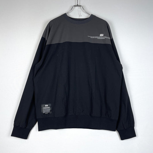 【中古品】【メンズ】 WINDANDSEA ウィンダンシー 22AW SWITCH TECH CREW NECK WDS-O-TECH-23-Q2-CS-01 スイッチ テック クルーネック ライトアウター 142-260507-ks-06-tei サイズ：XL カラー：ブラック 万代Net店