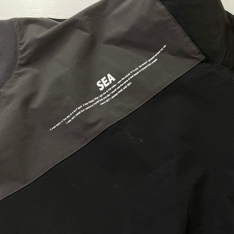 【中古品】【メンズ】 WINDANDSEA ウィンダンシー 22AW SWITCH TECH CREW NECK WDS-O-TECH-23-Q2-CS-01 スイッチ テック クルーネック ライトアウター 142-260507-ks-06-tei サイズ：XL カラー：ブラック 万代Net店