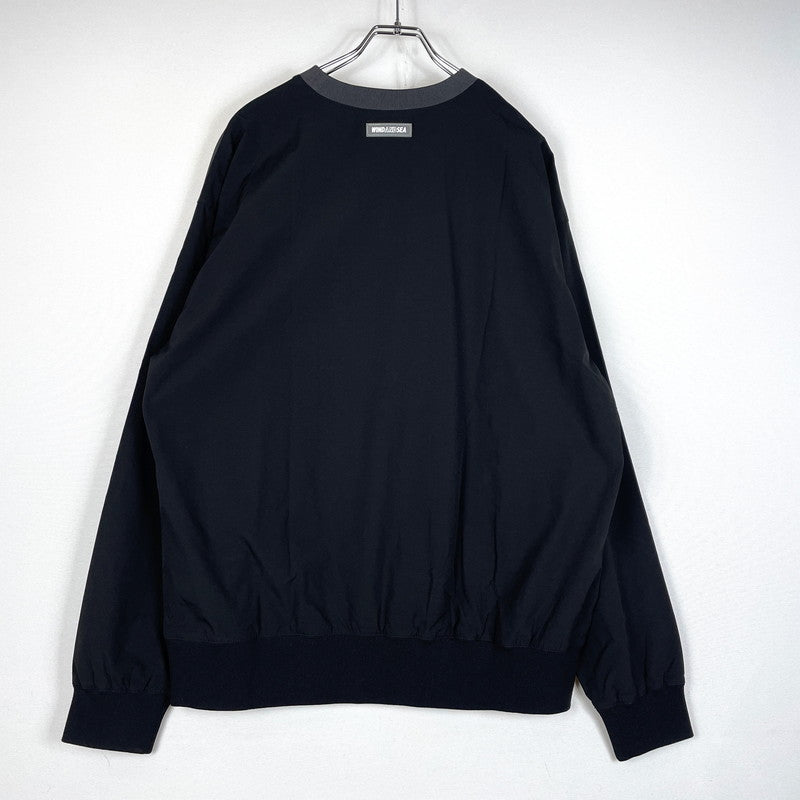 【中古品】【メンズ】 WINDANDSEA ウィンダンシー 22AW SWITCH TECH CREW NECK WDS-O-TECH-23-Q2-CS-01 スイッチ テック クルーネック ライトアウター 142-260507-ks-06-tei サイズ：XL カラー：ブラック 万代Net店