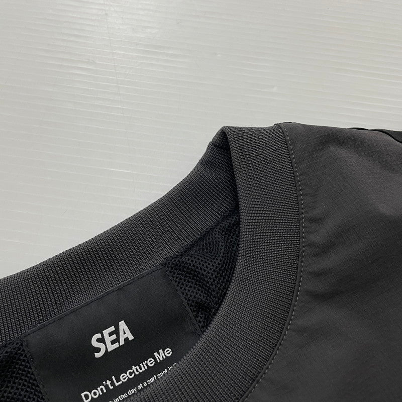 【中古品】【メンズ】 WINDANDSEA ウィンダンシー 22AW SWITCH TECH CREW NECK WDS-O-TECH-23-Q2-CS-01 スイッチ テック クルーネック ライトアウター 142-260507-ks-06-tei サイズ：XL カラー：ブラック 万代Net店