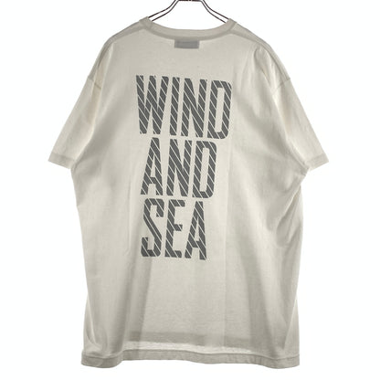 【中古品】【メンズ】 WINDANDSEA ウィンダンシー LOGO TEE WDS-O-MILS-23-Q3-01 ロゴ Tシャツ 半袖 トップス 142-260730-sa-12-tei サイズ：XL カラー：ホワイト 万代Net店